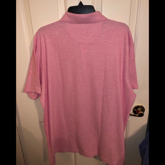 NWT DANIEL CREMIEUX Heather Pink Short Sleeve Polo Shirt - Picture 6 of 8